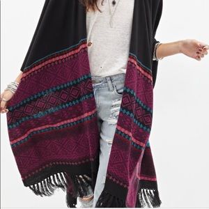 Wrap Sweater- Boho Printed One SIze Fits All Shawl